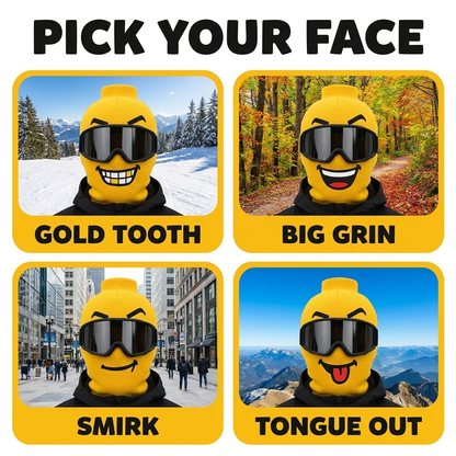 Pick your face: Gold Tooth, Big Grin, Smirk, Tongue Out
