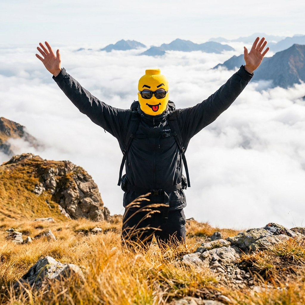 MaskVerse on a windy summit